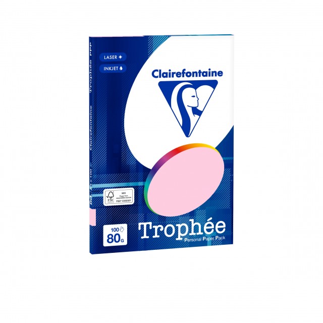 TROPHEE A4 80G ROZE 100V 4103C